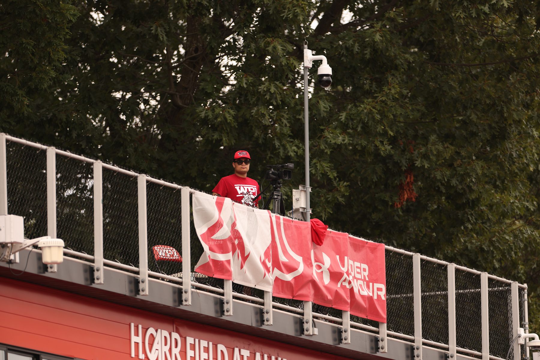 Aaryan running game-day media at WPI Athletics
